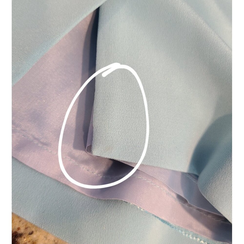 Liz Claiborne 100% Silk Dress Suit Blazer Lined Blue Size 10 2 Piece Office - Picture 14 of 16